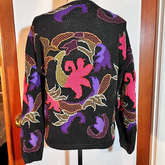 Caamano Peruvian Hand Knit Cardigan Sweater - Picture 3 of 7